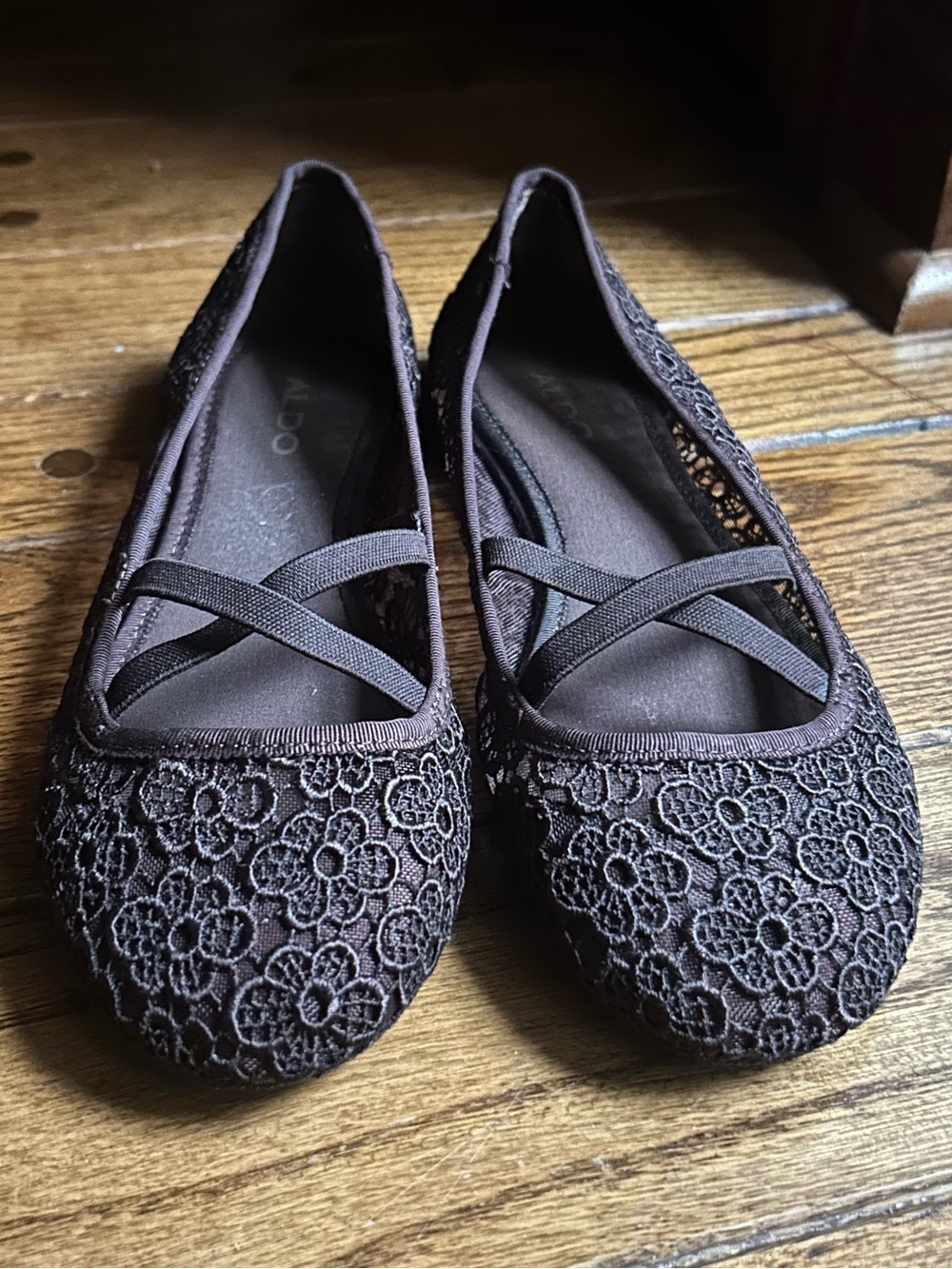 ALDO Women's Floral Lace Ballet Flats